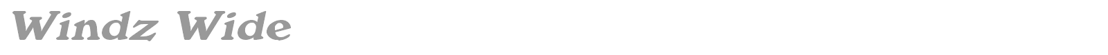 Windz Wide font preview